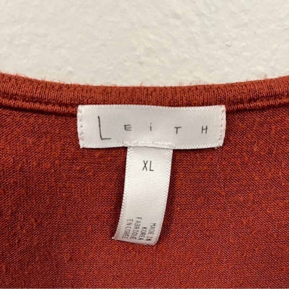 Leith burnt Orange Cross Wrap tank Top size XL